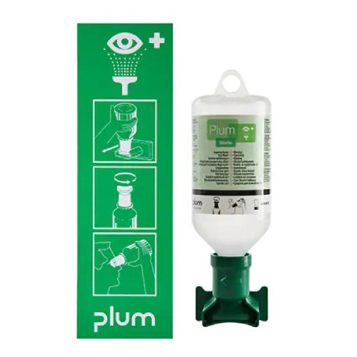 PLUM 4611 Göz Duşu Yıkama Seti Duvar Panosu Tekli 1*500ML Sterile Sodium Cloride 0,9%